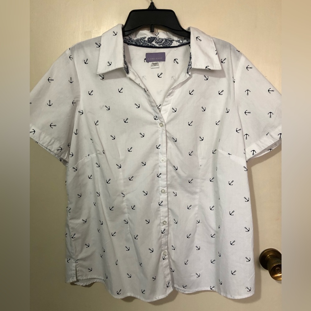 Anchor print shirt